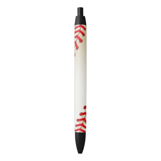 Baseball Softball Ball Zwarte Inkt Pen (Voorkant Verticaal)