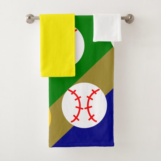 Baseball/Softball Bath Towel Set Bad Handdoek (Insitu)