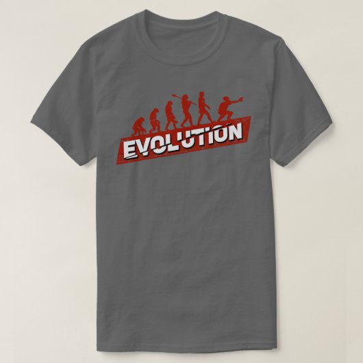 Baseball Softball Catcher Evolution T-shirt (Design voorkant)