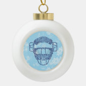 Baseball Softball Catcher's Masker Ornament (Voorkant)