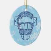 Baseball Softball Catcher's Masker Ornament (Rechts)
