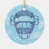 Baseball Softball Catcher's Masker Ornament (Voorkant)