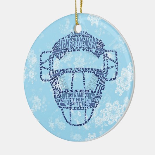 Baseball Softball Catcher's Masker Ornament (Links)