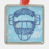 Baseball Softball Catcher's Masker Ornament (Voorkant)