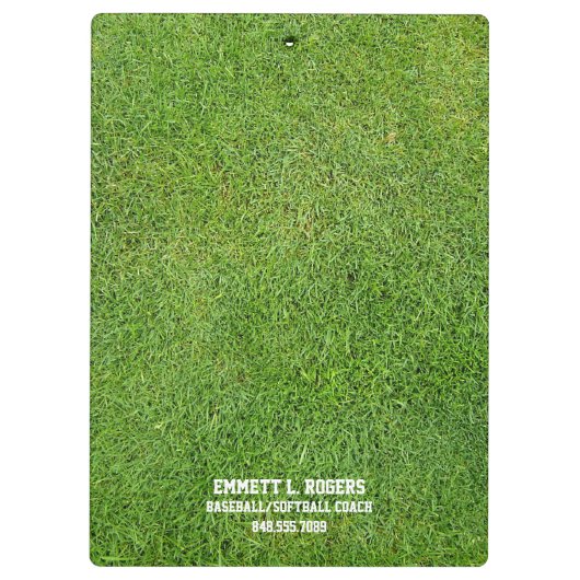 Baseball Softball Coach Klembord (Achterkant)