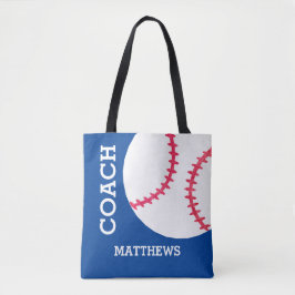 Baseball Softball Coach Persoonlijke sport Tote Bag