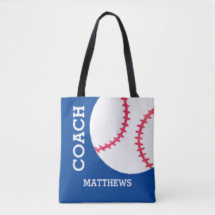 Baseball Softball Coach Persoonlijke sport Tote Bag