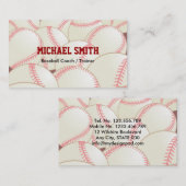 Baseball/Softball Coach Visitekaartje (Voorkant / Achterkant)
