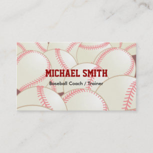 Baseball/Softball Coach Visitekaartje