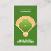 Baseball Softball Coach Visitekaartje (Achterkant)