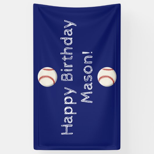 Baseball/Softball de Banner van de Douanepartij (Verticaal)