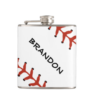 Baseball Softball Design Flaser Heupfles