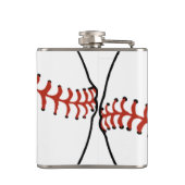 Baseball Softball Design Flaser Heupfles (Achterkant)