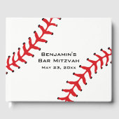 Baseball Softball Design Guest Book Gastenboek (Voorkant)