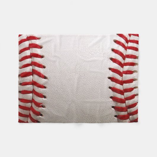 Baseball Softball Fleece Deken (Voorkant (Horizontaal))