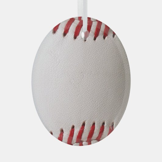 Baseball Softball Glas Ornament (Voorkant Rechts)