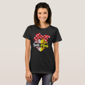 Baseball Softball Heart Ball Mimi Family Player Co T-shirt (Voorkant volledig)