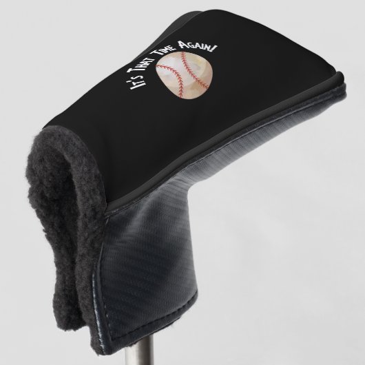 Baseball Softball is dat keer op keer superfaan Golfheadcover (3/4 voorkant)