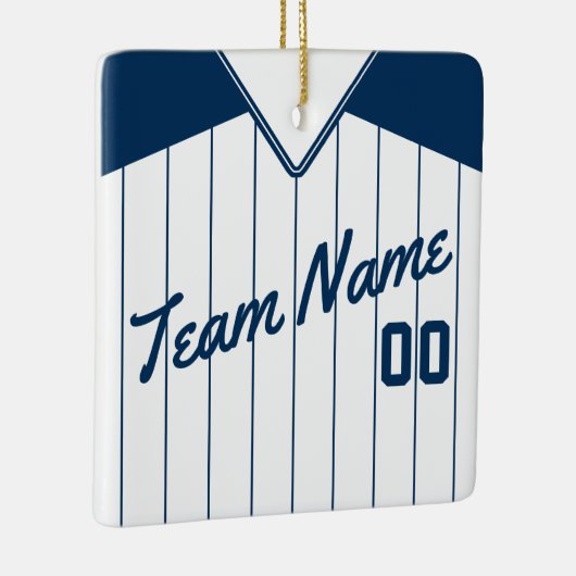 Baseball Softball Jersey gepersonaliseerd Ornament (Rechts)
