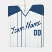 Baseball Softball Jersey gepersonaliseerd Ornament (Links)