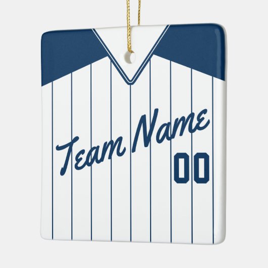 Baseball Softball Jersey gepersonaliseerd Ornament (Links)