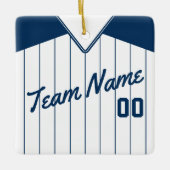 Baseball Softball Jersey gepersonaliseerd Ornament (Voorkant)