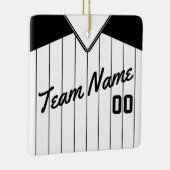 Baseball Softball Jersey gepersonaliseerd Ornament (Rechts)