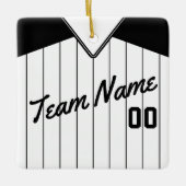 Baseball Softball Jersey gepersonaliseerd Ornament (Voorkant)