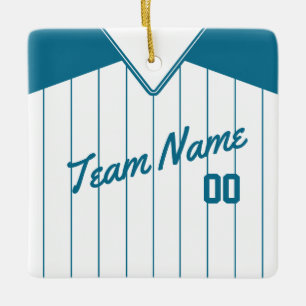 Baseball Softball Jersey Gepersonaliseerde organis Keramisch Ornament