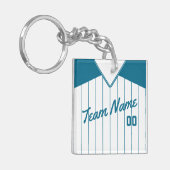 Baseball Softball Jersey Keyring Sleutelhanger (Voorkant Links)