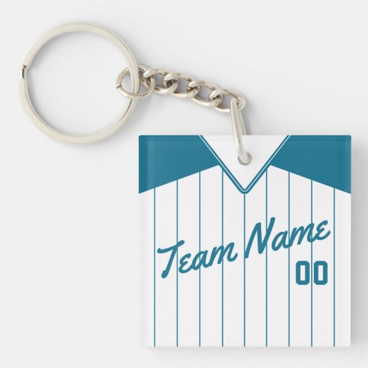 Baseball Softball Jersey Keyring Sleutelhanger (Voorkant)