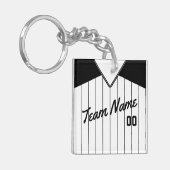 Baseball Softball Jersey Keyring Sleutelhanger (Voorkant Links)