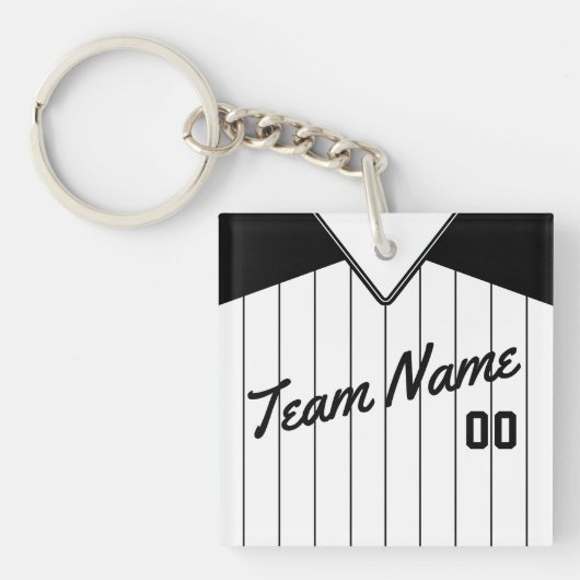 Baseball Softball Jersey Keyring Sleutelhanger (Voorkant)