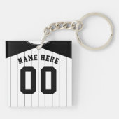 Baseball Softball Jersey Keyring Sleutelhanger (Achterkant)