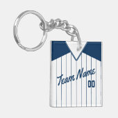  Baseball Softball Jersey Keyring Sleutelhanger (Voorkant Links)