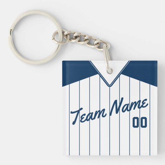  Baseball Softball Jersey Keyring Sleutelhanger (Voorkant)