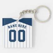  Baseball Softball Jersey Keyring Sleutelhanger (Achterkant)