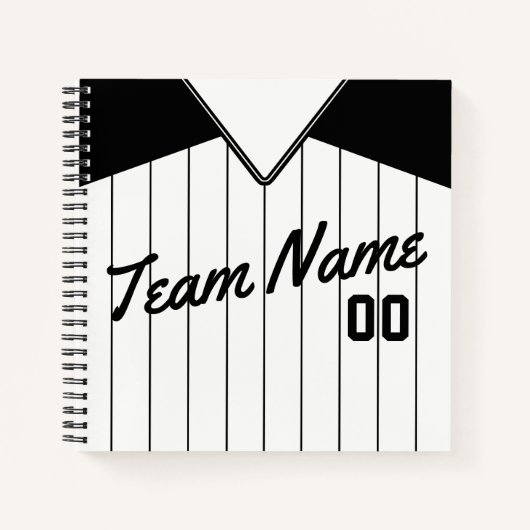  Baseball Softball Jersey Notitieboek (Voorkant)