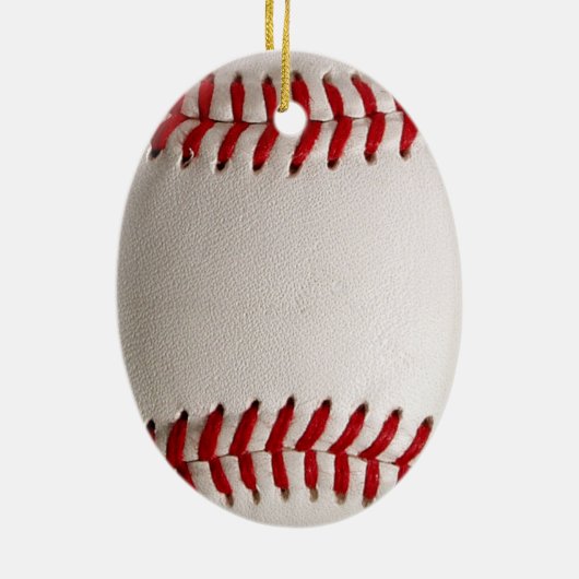 Baseball Softball Keramisch Ornament (Achterkant)