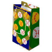 Baseball/Softball Klein Cadeauzakje (Achterkant Gekanteld)