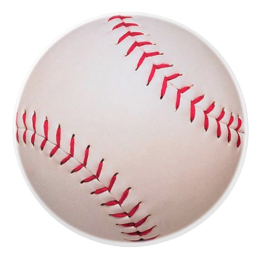 Baseball Softball-lade trekken, Sportknoppen, kind Keramische Knop (Voorkant)