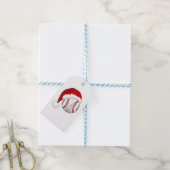 Baseball, Softball-liefhebbers - Pet met kerstkers Cadeaulabel (Met Touw)