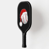 Baseball, Softball-liefhebbers - Pet met kerstkers Pickleball Paddle (Links)
