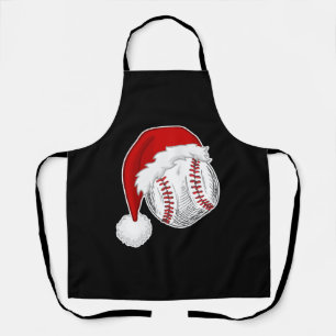 Baseball, Softball-liefhebbers - Pet met kerstkers Schort