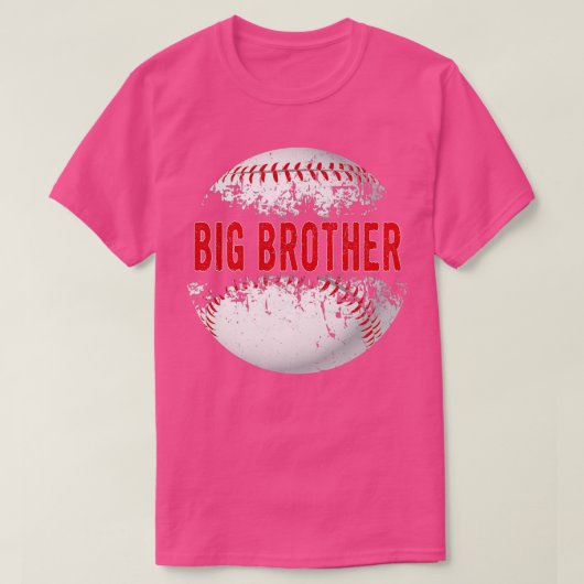 Baseball Softball Lover Ball Big Brother Fathers D T-shirt (Design voorkant)