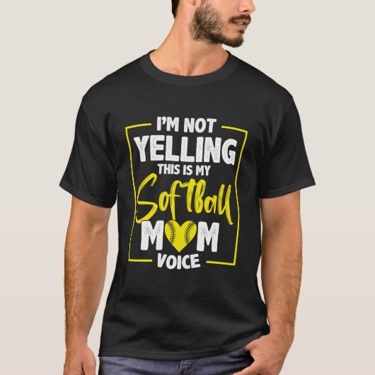 Baseball Softball mama T-shirt (Voorkant)
