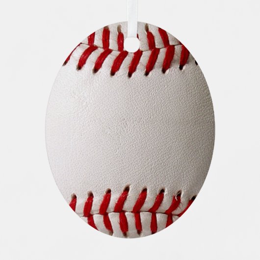 Baseball Softball Metalen Ornament (Voorkant)
