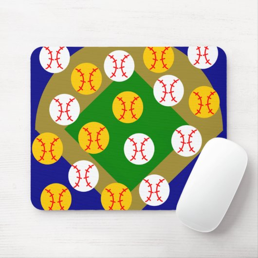 Baseball/Softball Muismat (Met muis)