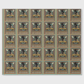 Baseball Softball Naam Leeftijd Nummer Verjaardag Cadeaupapier (Vlak)