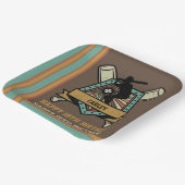 Baseball Softball Naam Leeftijd Nummer Verjaardag Papieren Bordje (Gebogen)